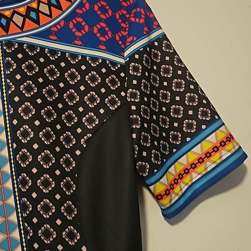 Flying Tomato Multicolor Bold Pattern Mini Dress … - image 3